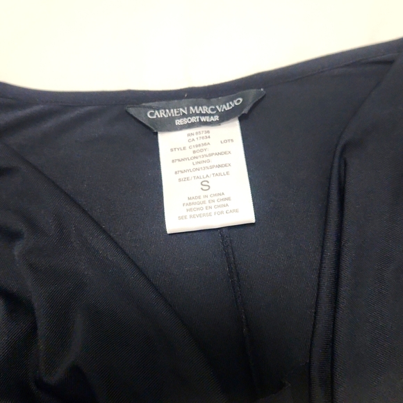 Women's Carmen Marcvalvo Resort Wear Dress Small Black - Picture 6 of 7